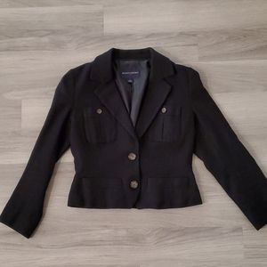 Black Banana Republic Structured Cropped Blazer